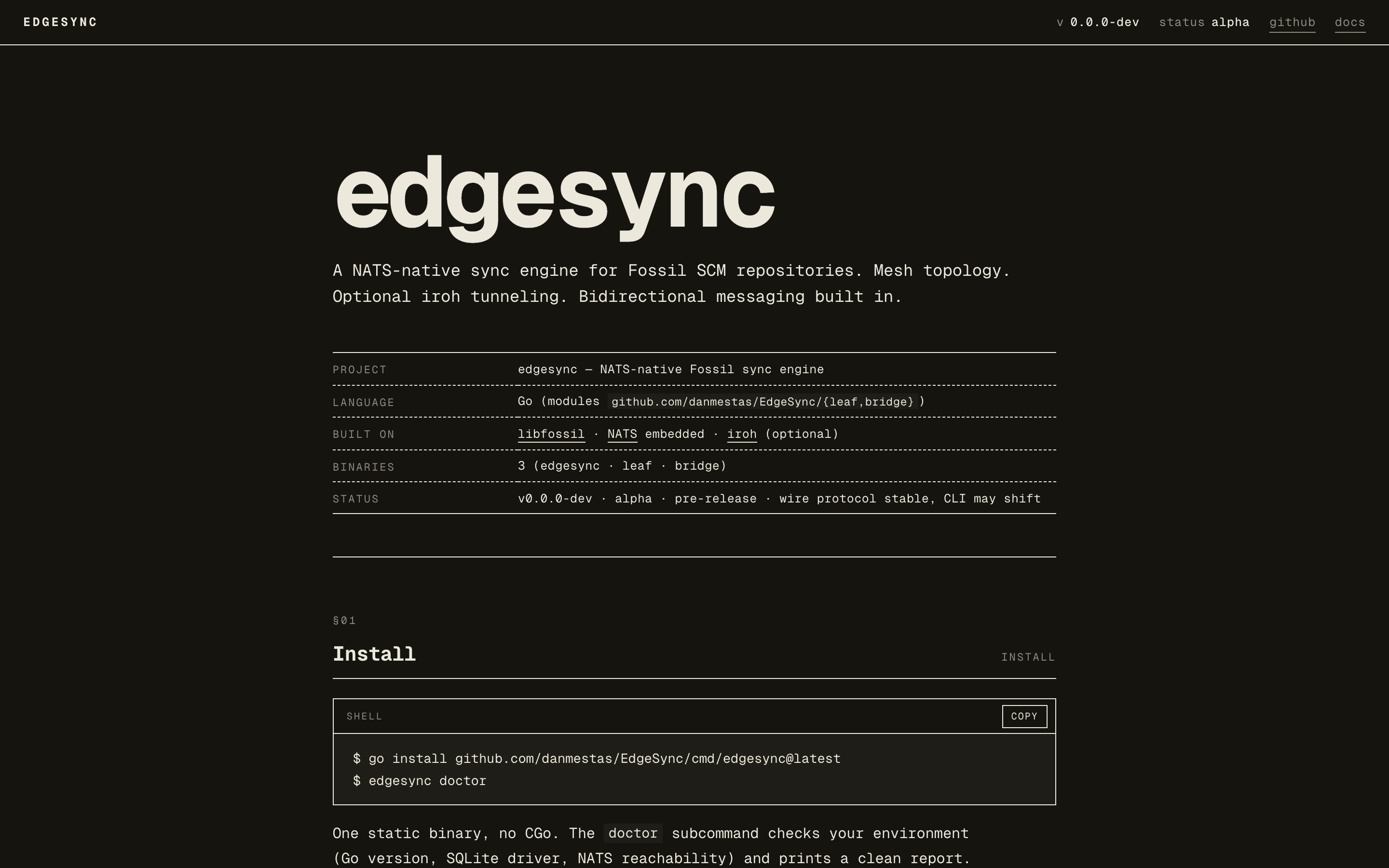 EdgeSync screenshot